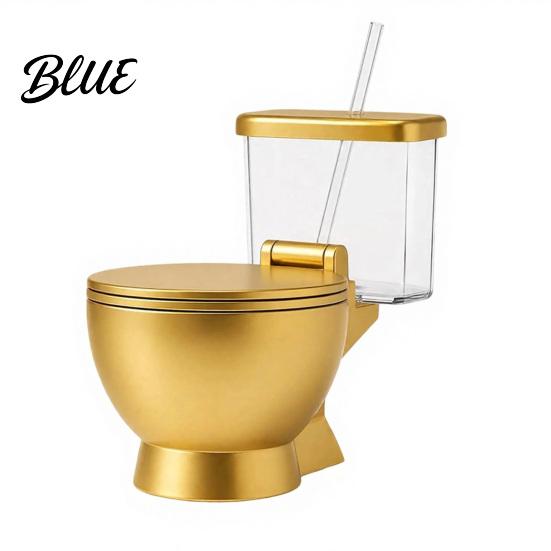 Originelle Nudelbecher Toilettenförmige Ramen-Schüssel Set Eingebaute Getränke- und Strohhalm-Snackschale Design Futterschale für Instant-Nudeln Suppen-Snacks mit beige