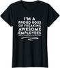 I039m Ein Stolzer Chef von Verdammt Tollen Mitarbeitern Damen Rundhals-T-Shirt