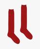 PINK PINEAPPLE [2Ea 1Set] Basic Knee High Socks_Red