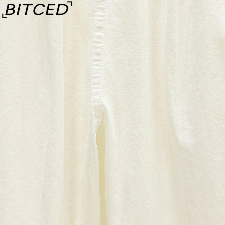 BITCED Summer Women Elastic Waist Straight Trousers Middle Age Older Women High Waist Straight Pants Washed Cotton Cropped Plus Size Pants