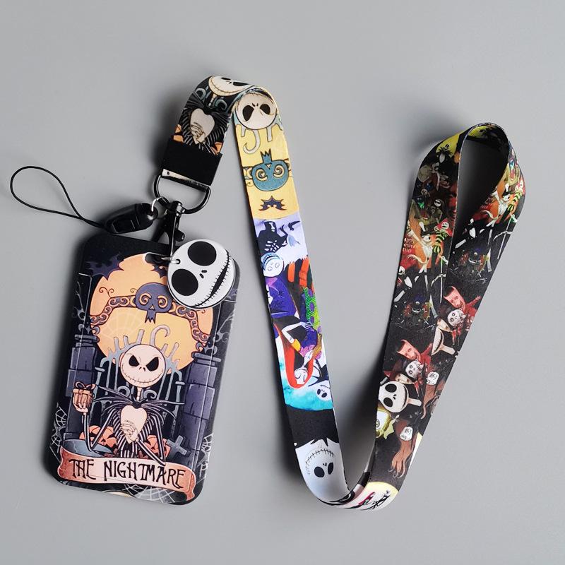 New The Nightmare Before Christmas Lanyard For Key ID Credit Card Cover Pass Mobile Neck Straps Badge Holder Accessories