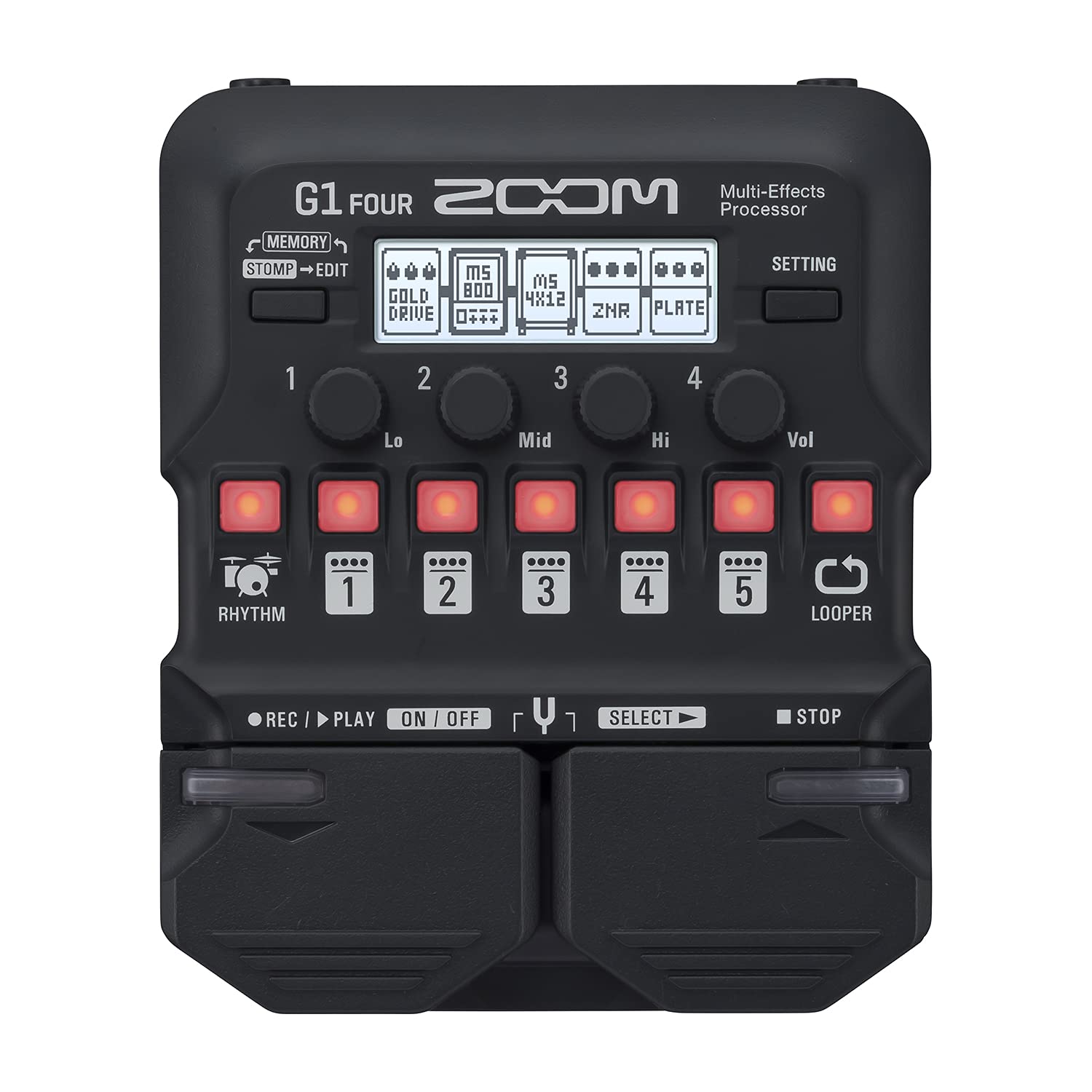 

ZOOM G1 FOUR Guitar Multi-Effects Pedal [3-Year Extended Warranty]