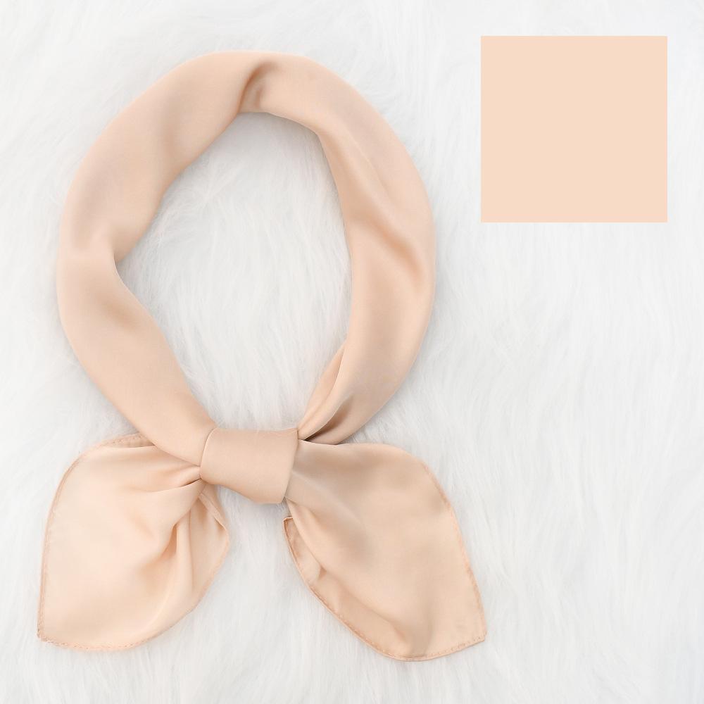 Women'S New Fashionable Atmosphere Simulation Silk Scarf Neck Protection Scarf Spring Summer Autumn Square Scarf
