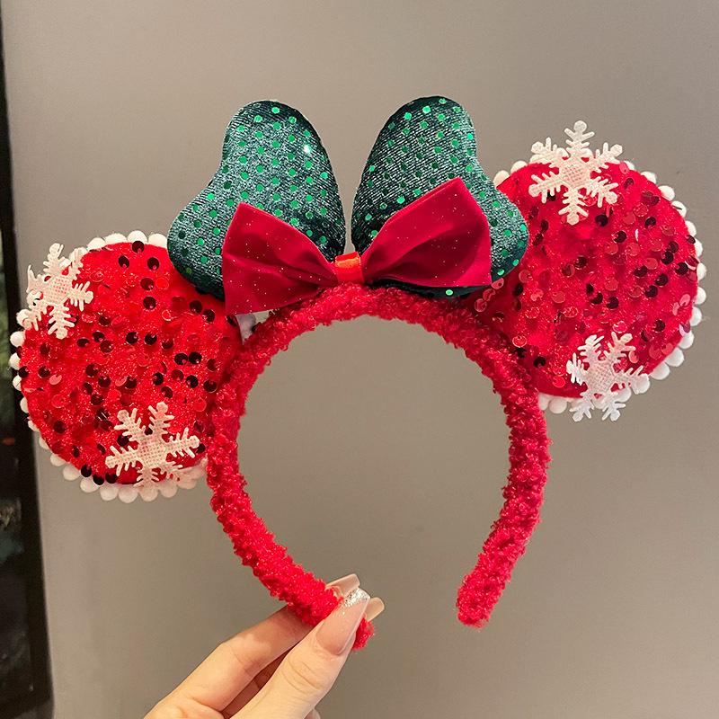 Kawaii Christmas Headband Cute Cartoon Bow Christmas Tree Hairband Festival Party Sweet Hair Accessories Girl Christmas Gift