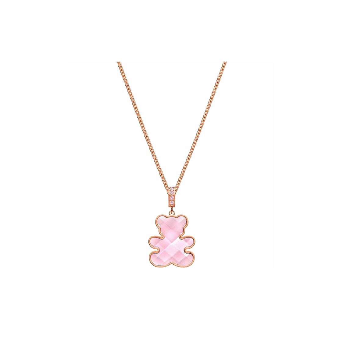 Collier pendentif Teddy en Cristal Swarovski pour Femme 5409512 Box (Random Color) beige