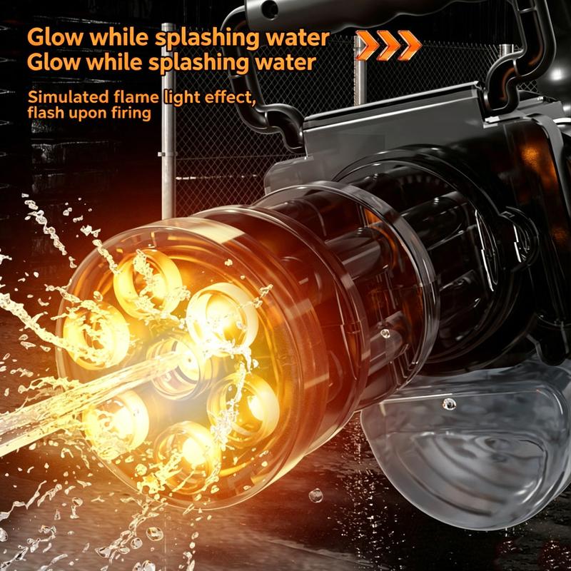 Auto Gatling Water Gun Cannon Rotating High-Pressure Electric Water Gun Toy Adults Outdoor Summer Fun Play Kid Gifts