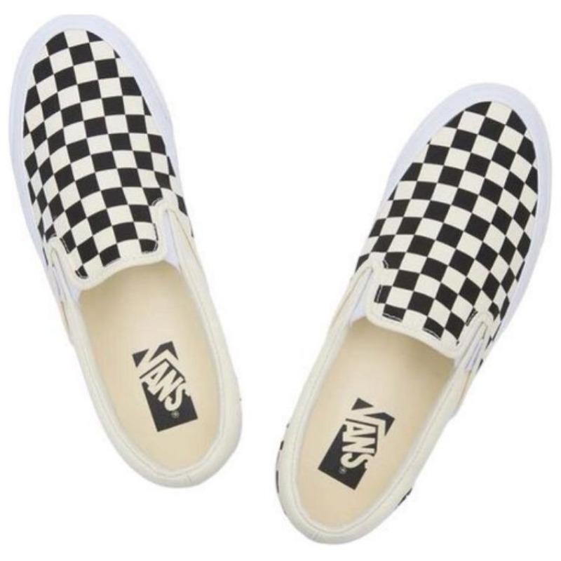 Vans Slip-on Reissue 98 Unisex Versatile Comfy Low-top Skate Shoes Black White VN000CSE2BO1