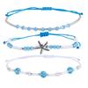 12Pcs/Set Bohemian Shell Flower Bracelet Set Adjustable Stackable Hand Chain  Gifts