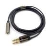 Universal Audio Wire Gold Plate Plugs Mobile Headset Becomes Computer Headset Adapters Headset Audio-Extend Cable