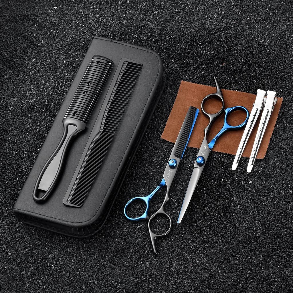 Hair Cutting Scissors Fcysy Professional Barber Scissors Hair Scissors Thinning Hair Scissors Hair Cutting Hair Cutting Blending Salon For Pets Kit,