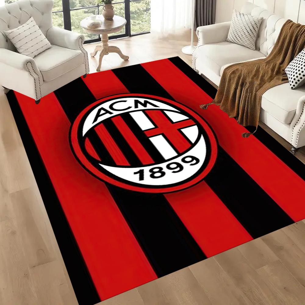 Ac Milan Area Rug Perfect For Balcony Hallway Bedrooms Entryway Antislip Carpet Decorate Offices Spiritual Gift