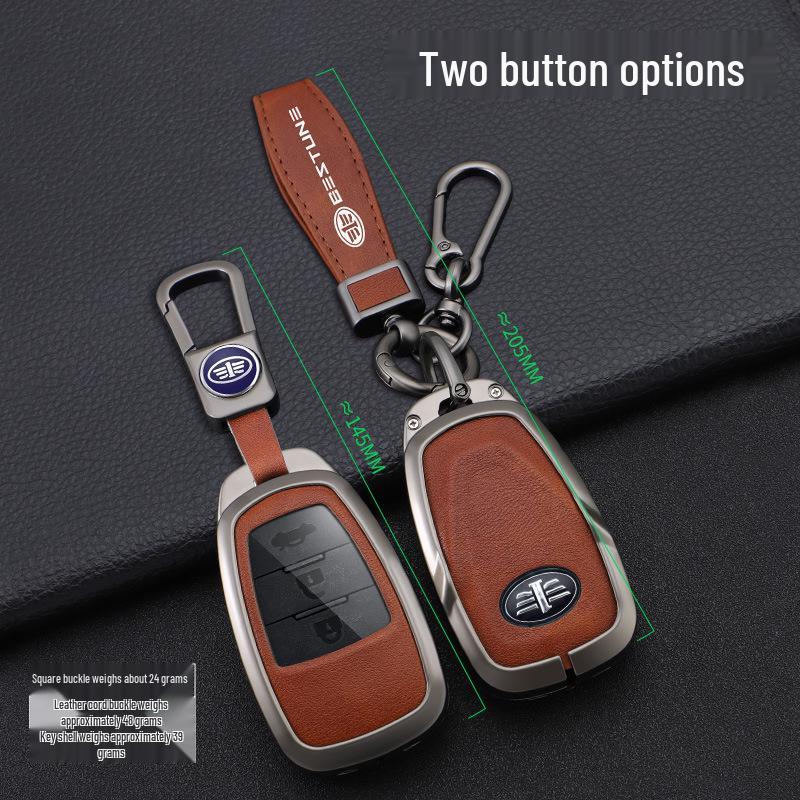 Compatible FAW Besturn X80 Key Cover for 17-18 Models - Smart Key Remote Protective Shell
