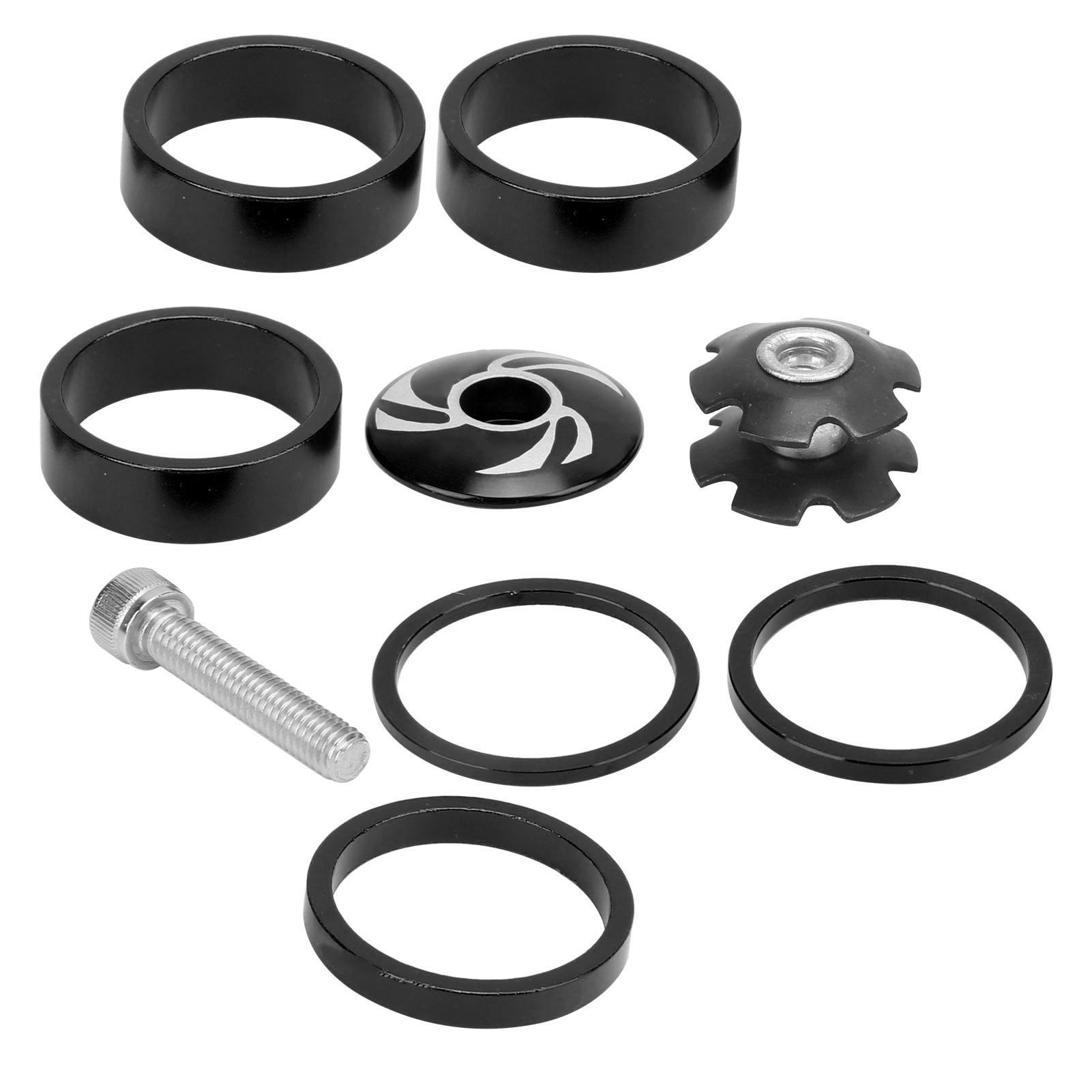 

6 шт. Проставочные кольца рулевой колонки велосипеда из алюминиевого сплава для выноса руля горного велосипеда, золото