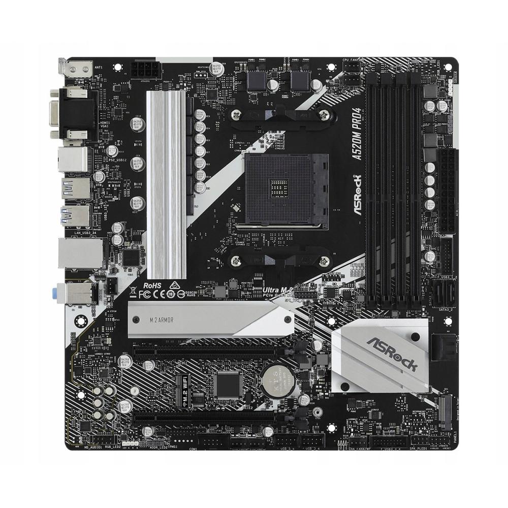Asrock A520M PRO4 Motherboard