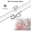 Necklace For Acsergery Women 925 Sterling Silver Eternal Love Cubic Zirconia Pendant Gift