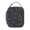 Elf Mushroom Luminescence Pattern Insulated Lunch Bag for Women Kids Leakproof Food Boxes Thermal Lunch Box Tote
