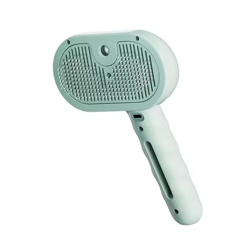 Comb for Dogs and Cats Steam Spray Dog Grooming Brush Unique Steam Brush for Dogs Luxury Grooming Steam Green Pink White