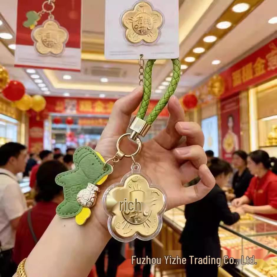Year of the Horse 999 Pure Gold Keyring & Phone Lanyard Pendant