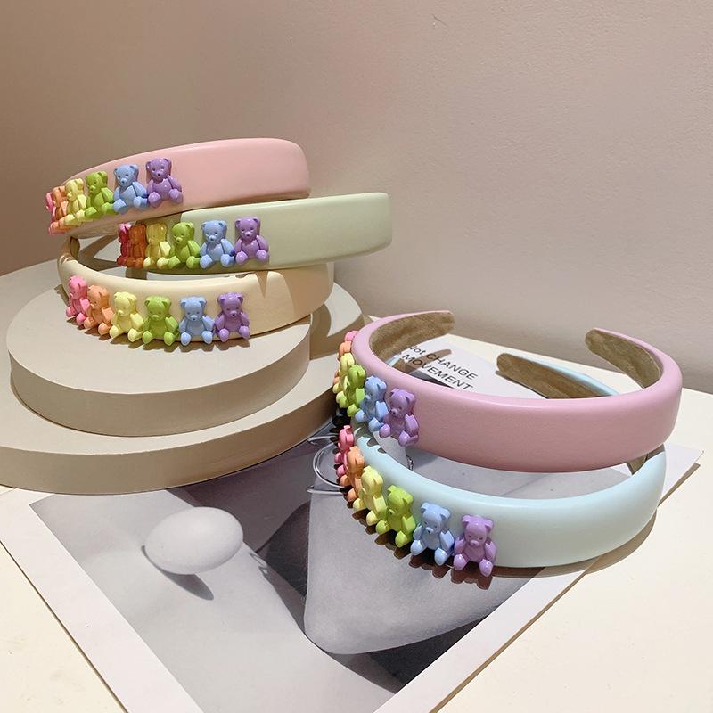 Padded Spinge Bear Hairbands Headbands Ornament Accessories Hair Accessories
