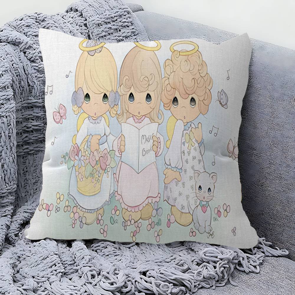 Precious Moments Cute Pillow Cover for Bedroom Room and Living Room Sofa Decorative Cushion Cover