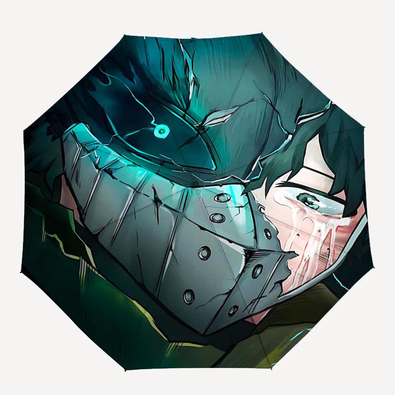 1pc Anime Character Inspired Outdoor Umbrella - Automatic Opening/Closing, Portable 3-Fold Design with 8-Bone Iron Frame - Perfect Gift for Fans, Trav