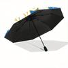 1pc Good Night Cinnamoroll Sanrio Pattern Automatic 3-Fold Umbrella, 8 Iron Frames, High-Value Folding Umbrella, Suitable for Office, Travel and Outdo