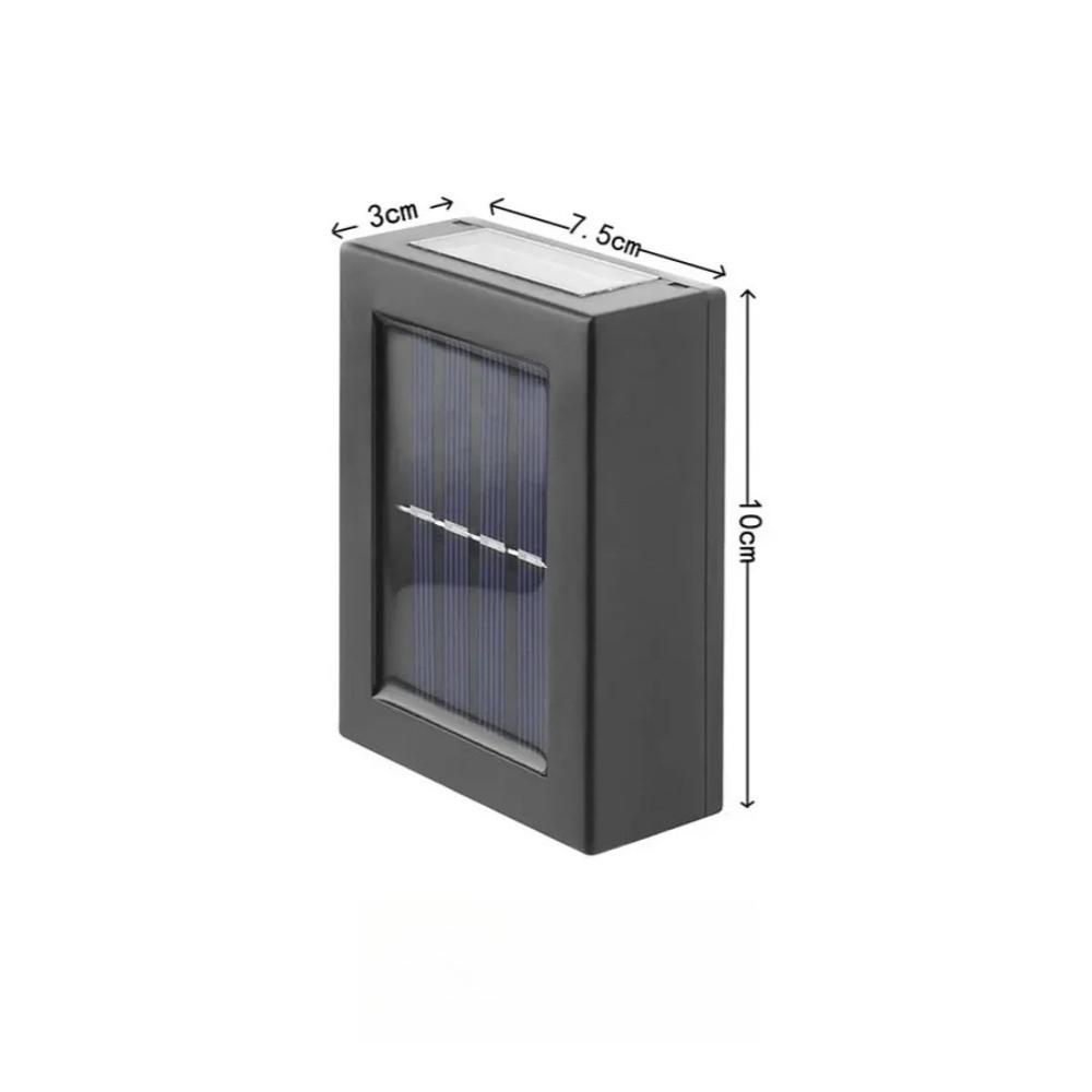 Outdoor Solar Wall Lamp Up and Down Wall Washer Light Waterproof Solar Lights For Garden Street Landscape Balcony Yard Decor
