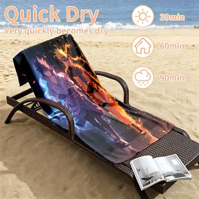 Naruto Beach Towels Also Serve As Bath Towels Summer Essential a Musthave for the Outdoors the Beach and the Pool