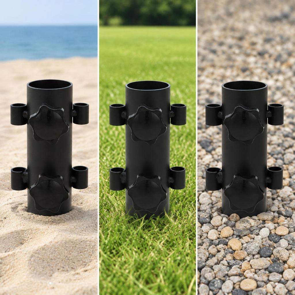 Canopy-Pole Holder with Side Sleeves Easy To Install for Campsite Setup, Campers