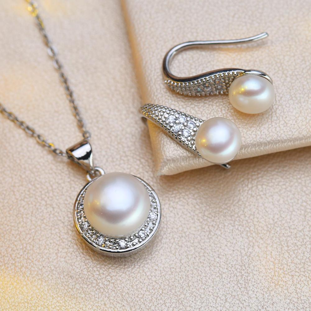 Fashion Leaves Leaf Necklace Earings Freshwater Pearl Jewelry Sets For Women Freshwater Pearl Necklace Pearl Earrings
