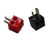 2/6 Stück Schraubklemmenblock-Steckverbinder 2-polig Din Hi-Fi-Lautsprecher-Stecker Steckverbinder Rot Schwarz Elektrogeräte-Stecker Steckverbinder