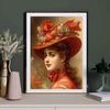 Diamond Painting New Collection 2024 Noble and Elegant Woman Diy Full Square Round Drill Rhinestone Embroidery Hat Girl Mosaic Cross Stitch Kits