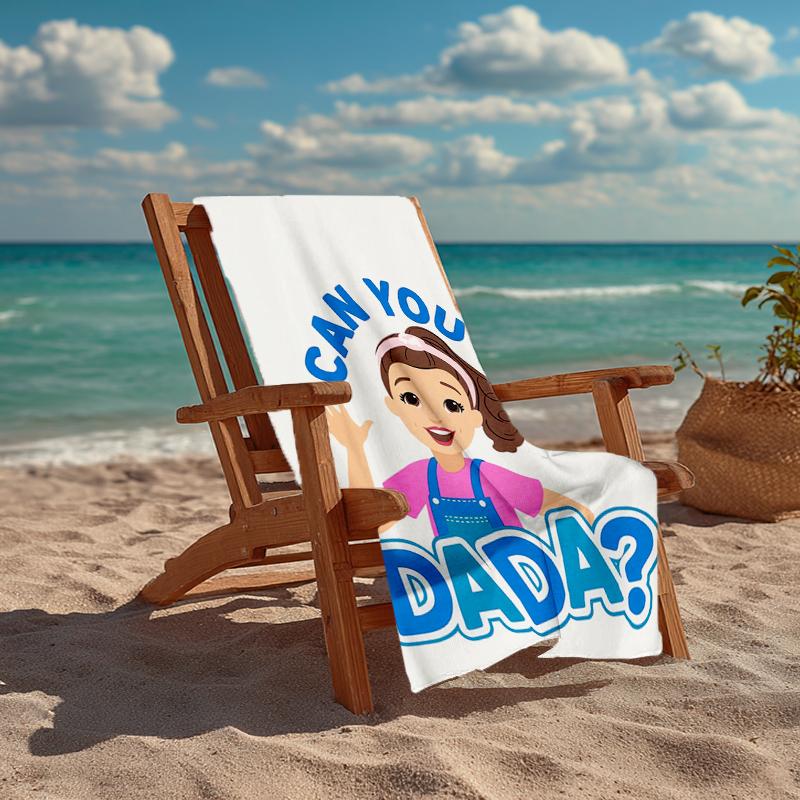 Ultra-Soft Beach Towel with Ms. Rachel Theme,Ideal for Pool - Camping, Diving - Perfect Travel Essential, Vibrant Beach Towel.