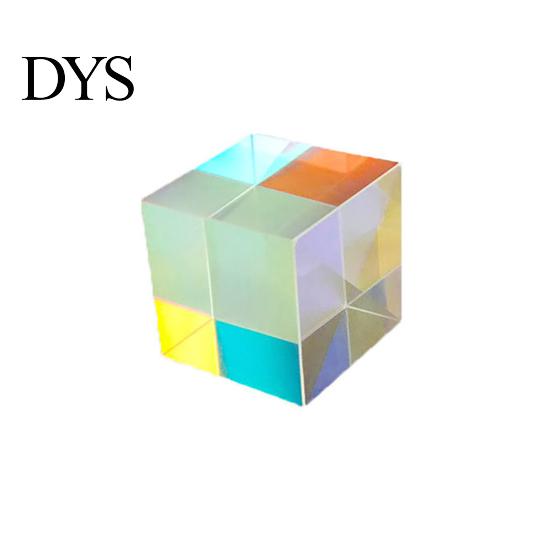 Optical Prism Sun Catcher High Hardness Kaleidoscope Pattern 6-side Bright Cube Science Rainbow Maker Photography Prop Light