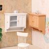 1/12 Dollhouse Miniature Wall Cabinet Closet Shelves Model Doll Home Cabinets Furniture Decor Toy Dolls House Accessories