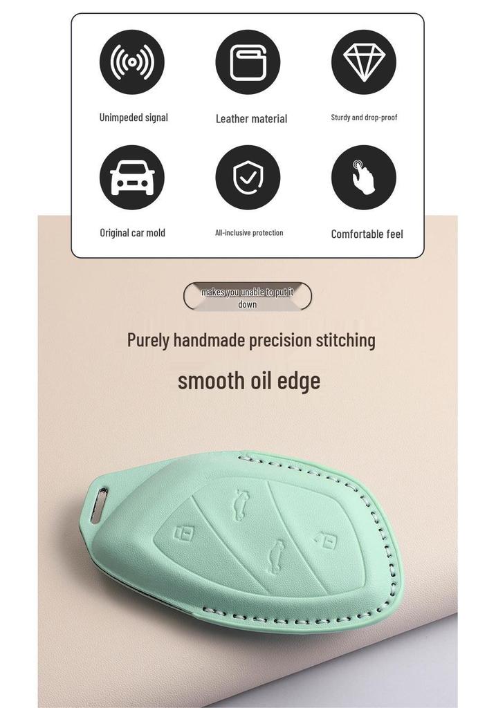 Tri-color Key Cover for Roewe i5, RX5 MAX, RX3, MG HS, MG 5, i6 Max in PU Leather.