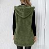 Women's Sleeveless Open-Front Fuzzy Vest Cozy Outerwear for Fall and Winter