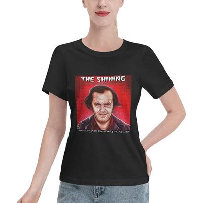 Women's Short Sleeve Jack Torrance The Shining Workout Shirts Athletic Sport Yoga Gym Tops