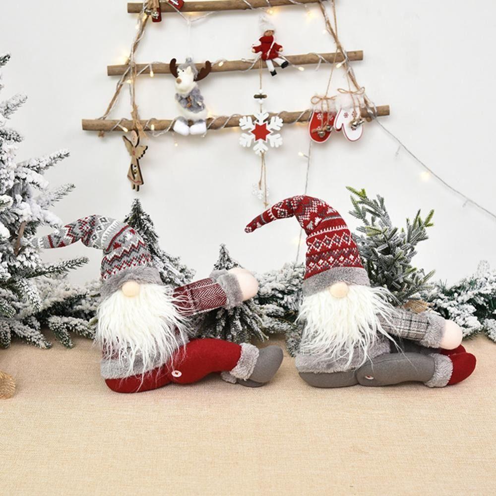 

Cartoon Christmas Curtain Buckle Creative Gnome Drape Window Accessories Home серый