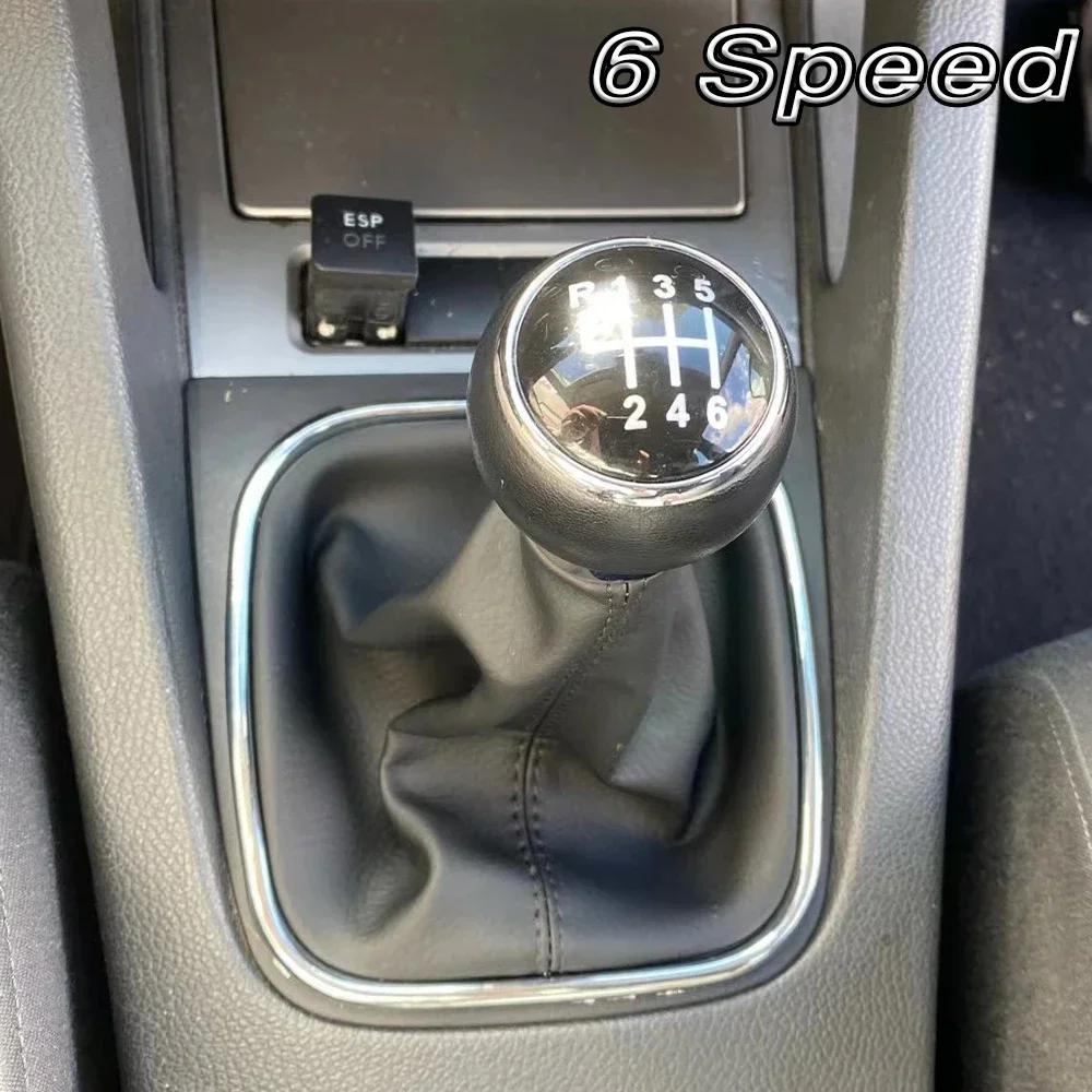 

Ручка переключения передач 5/6 Speed Stick с кожаным чехлом для багажника для Volkswagen VW Golf 5 V MK5 MK6 Jetta R32 2004-2014 Car-Stying