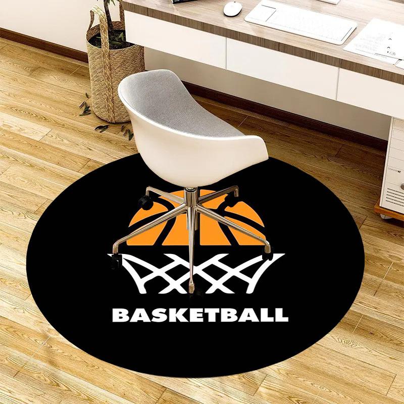 1pc Office Carpet Chair Mats Basketball Hoop Design Perfect for Decorating Office Chairs, Living Rooms, Or Bedrooms.YDT051
