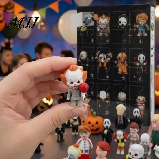 Halloween Gift for Friends Advent Calendar 2026, 24 Day Countdown Box, Spooky Daily Box Holiday Party Favor Kids Adults, Horror Themed