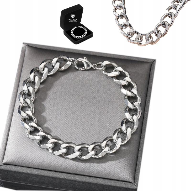 THICK BRACELET Men' Silver Bracelet ROYAL Byzantine + FREE