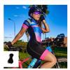 Damen Slim Fit Radtrikot Set Kurzarm Mountainbike Outfit Atmungsaktiv Schnelltrocknend Performance Wear