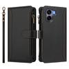 Card Wallet Phone Cover For OPPO A98 A96 A80 A79 A78 A76 A60 A58 A36 Reno15 Pro Max A6 Leather Case Wrist Strap Crossbody Shell
