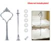 2/3 Tier Cake Stand Afternoon Tea Wedding Plates Party Tableware Golden/Silver Tier Cake Plate Stand Cupcake No Plate Zinc Alloy
