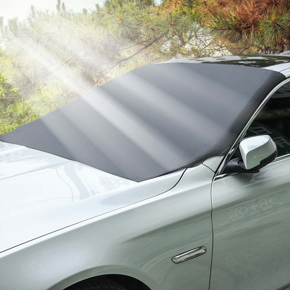 Magnetic Car Front Windshield Cover Car Sunshade Car Windshield Snow Shade Waterproof Car Cover 210 120cm чёрный