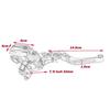 L+R 22mm Motorcycle Master Cylinder Hydraulic Brake Pump Clutch Levers Reservoir