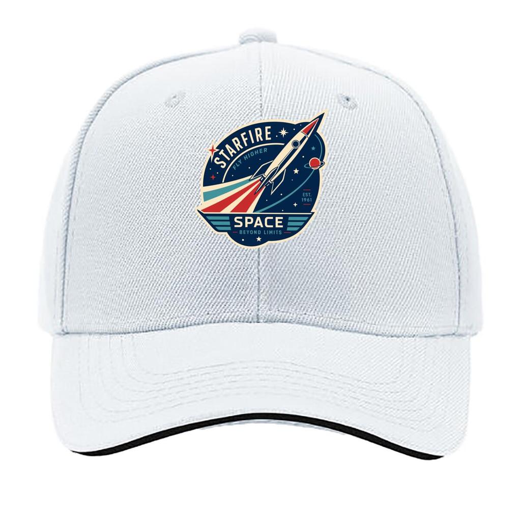Retro Space Flight Emblem Crest Sandwich Baseball Cap Sun Cap Outdoor Workouts Hat
