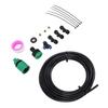 Fan Misting Kit Leakproof PE Mist Hose Water Mister Spray Kit with 3 Brass Nozzles for Patio Backyard Outdoor Cooling